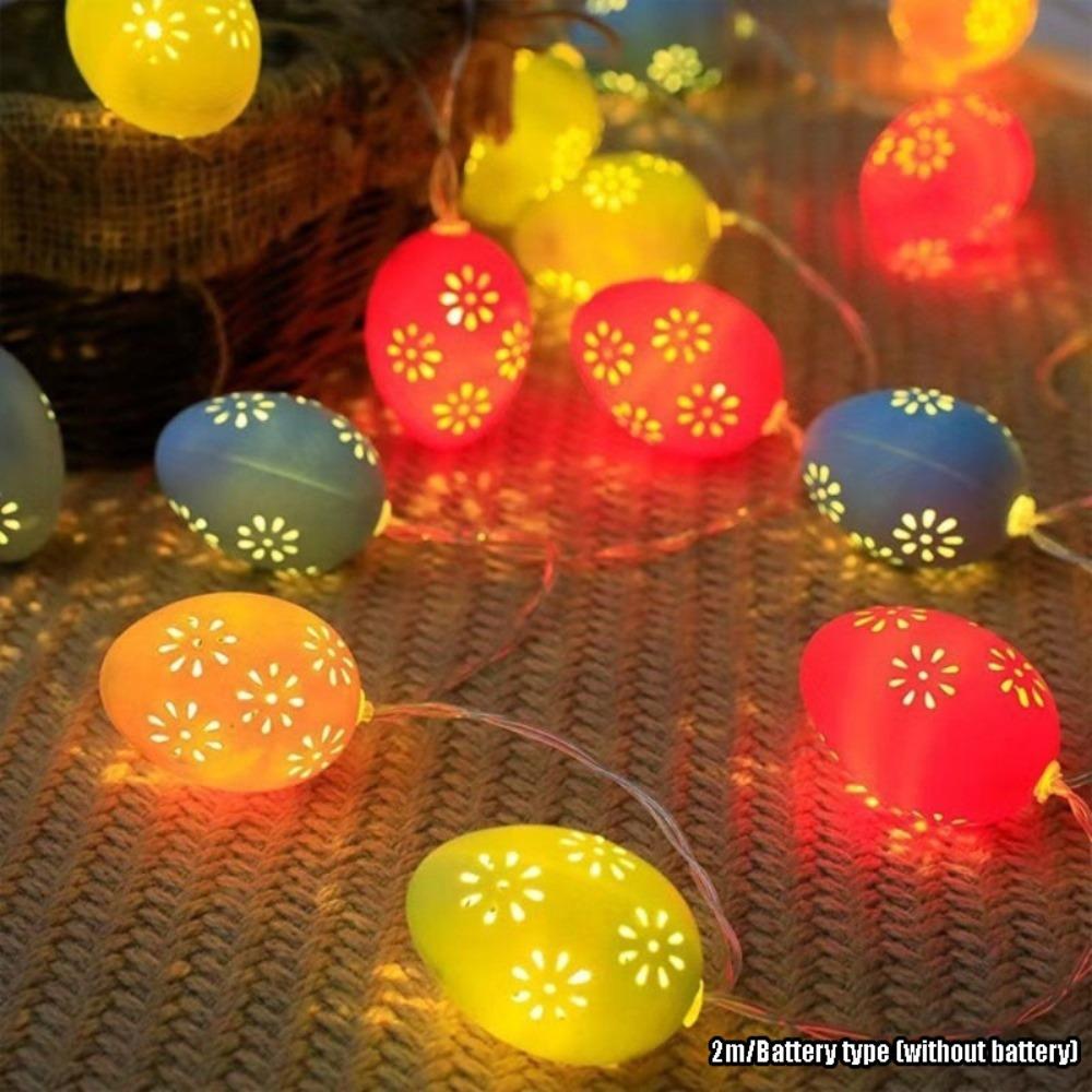 Warm White Easter String Lights LED Lighting Cracked Egg LED Light Easter Party