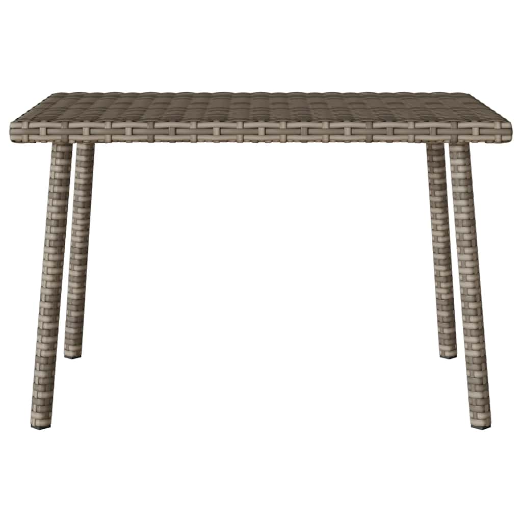Garden Coffee Table Rectangular Grey 60 x 40 x 37 cm Poly Rattan