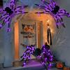 Glowing Halloween Plush Spider Decoration for Haunted House or Bar