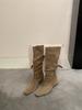 Boots Women's long boots New autumn retro Maillard two wear pointed inner height increase and thin tall stacking boots