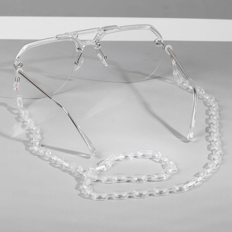 

Leopard Acrylic Sunglasses Chain Chic Womens Eyeglass Chains Reading Glasses Chain Eyewears Cord Holder Neck Strap Lanyard 70cm прозрачный
