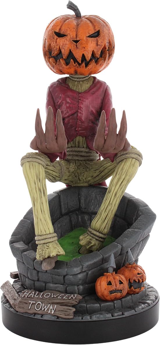 PLAION The Nightmare Before Christmas Pumpkin King Cable Guys Controller Smartphone Holder PVC Painted Figure  Jack  & Non-Scale