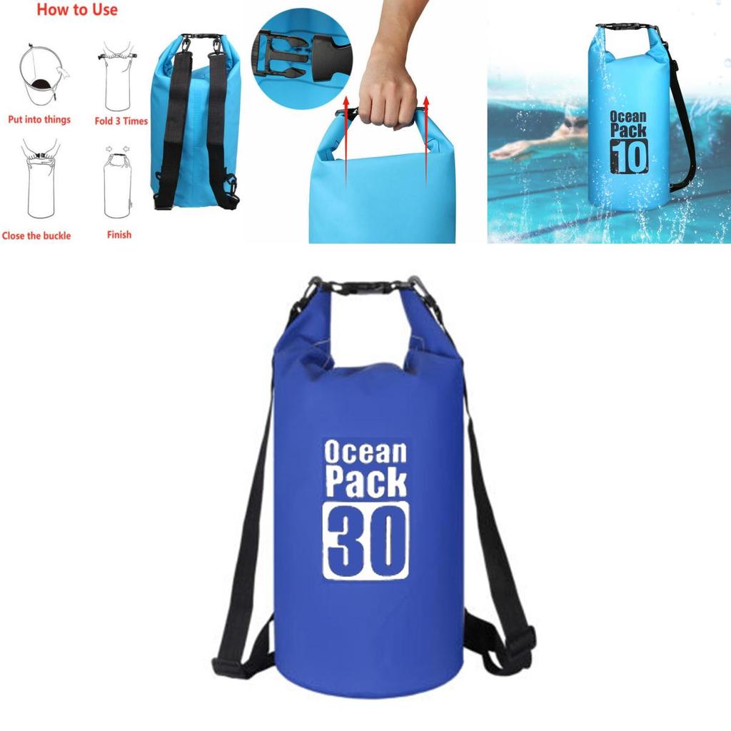 2l30l Pvc Wasserdichter Trockensack Sack Ocean Pack Schwimmend Bootfahren Kajakfahren Camping