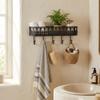 Quality Iron Metal French Style Iron Hanger Multiple Hooks Key Clothes Storage  Wall Mounted