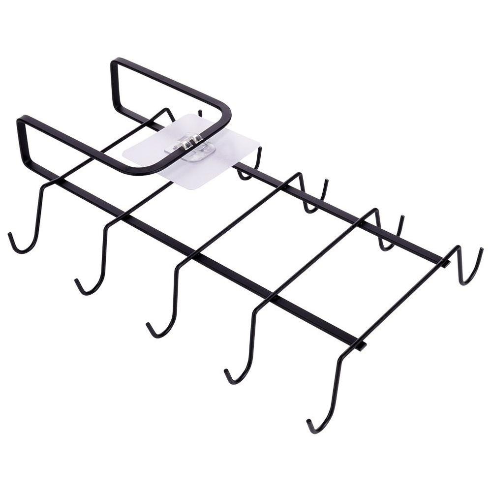 Under-Cabinet Hanger for Cups and Mugs, Suspended Holder Without Drilling