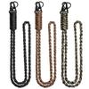 Metal Clip Paracord Neck Lanyard Parachute Rope Umbrella Rope Keychain  Outdoor Survival
