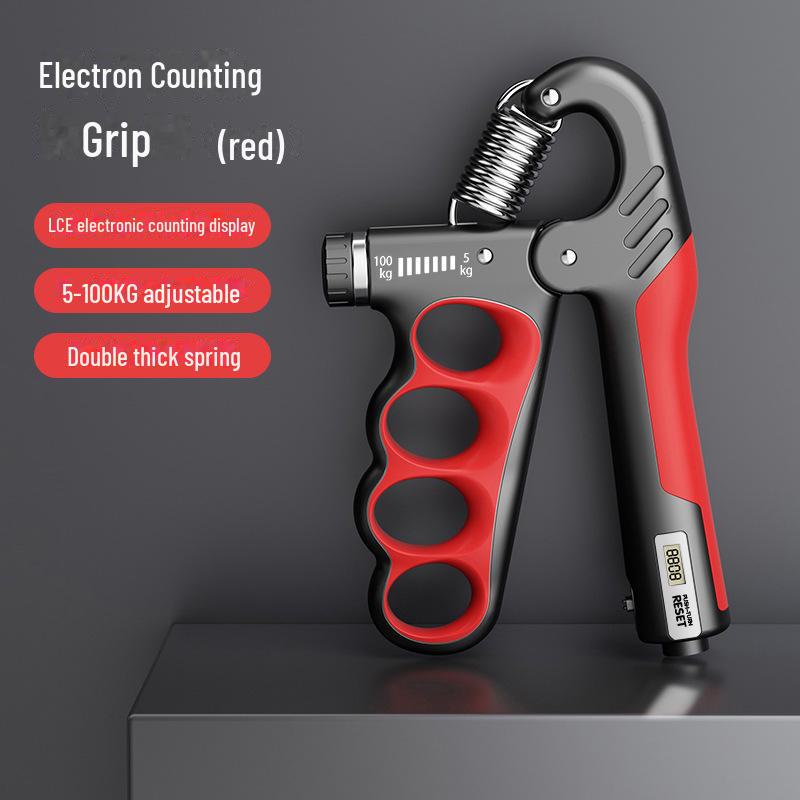Adjustable Grip Strengthener with Electronic Counter for Hand Recovery & Fitness