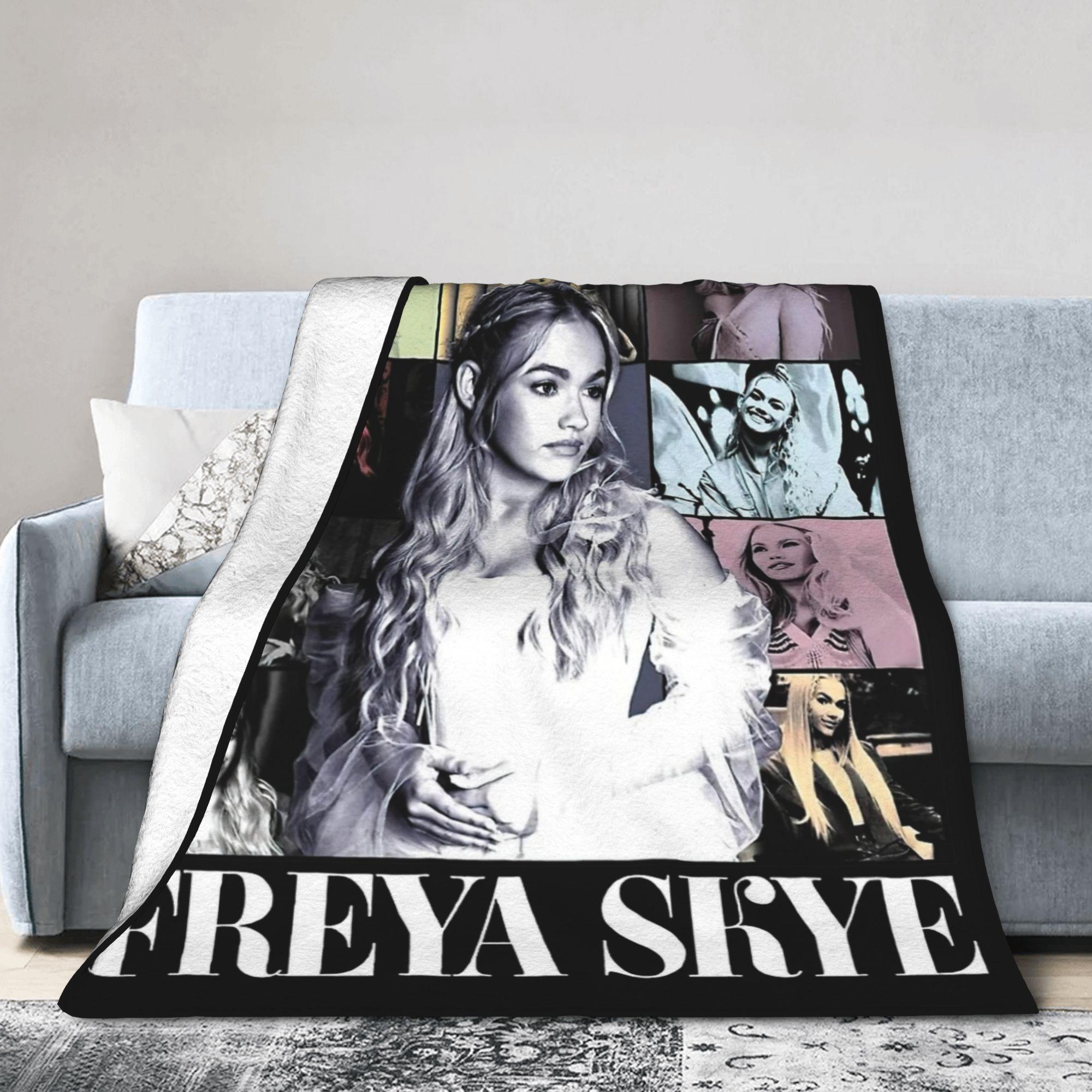 Jessica Chen Unisex Freya Skye Blankets Fleece Winter Multi-Function Warm Throw Blankets For Bedding Travel Bedding Throws