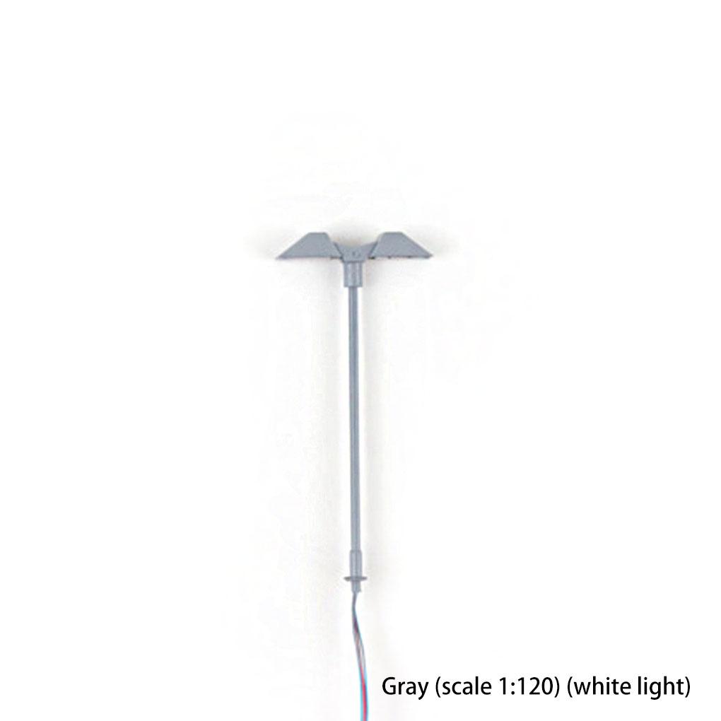 Model Railway Light Table Scene Supplies Mini Train Lamppost Material Accessories Voltages 3V Metal LED Lamps Decorations