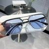Nye metall Double Beam Myopia Eyeglass Anti Blue Light Photochromic Short Sight Eyewear Ultra Light Big Frame Myopia Eyewear