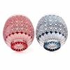 LUGUFON Kiriko Glasses, Pair of Rocks Glasses with a Cute Chrysanthemum Pattern, Dishwasher Safe, Packed In a Paulownia Wood Box, Perfect for Cold Sak