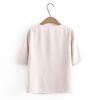 Stylish Chiffon Two-piece Suit for Middle-aged Women - Loose Short-sleeved Summer Set