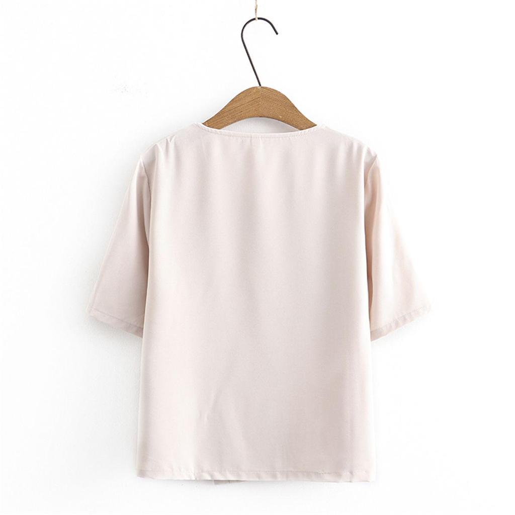 Stylish Chiffon Two-piece Suit for Middle-aged Women - Loose Short-sleeved Summer Set