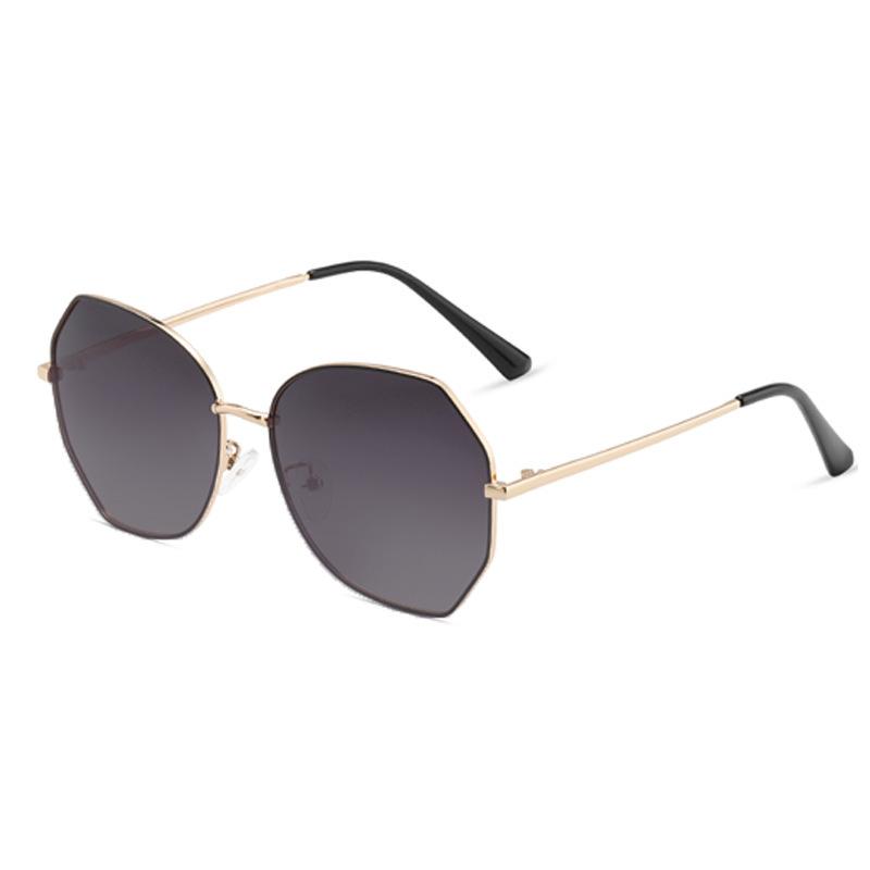 Women's sunglasses with a high-end feel, popular online, Korean style, large frame polarized sun glasses for sun protection