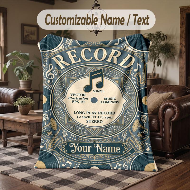 Ravens Roses Artwork Theme Throw Blanket Custom Name Text Personalized Blanket Soft Cozy Blanket for Home Sofa Bed