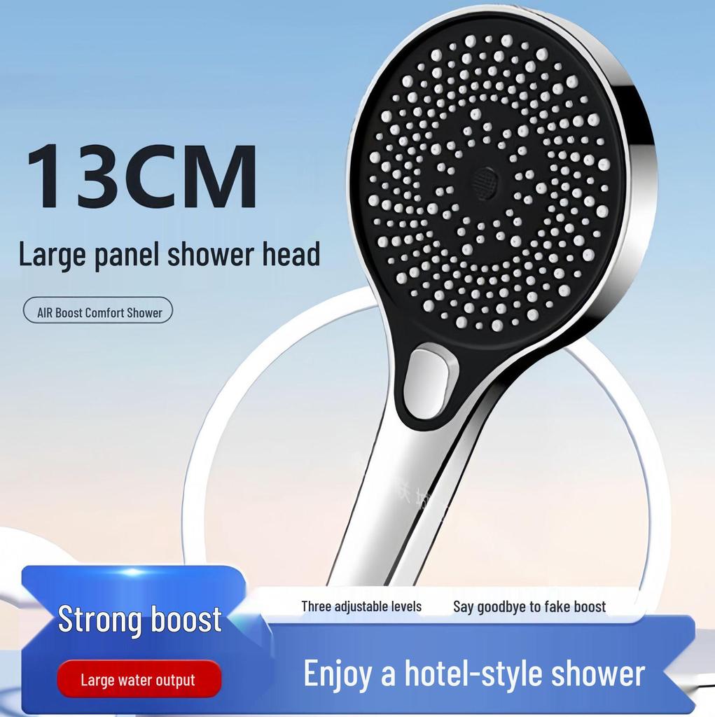 Three-Speed Handheld Pressurized Rain Shower Head Set