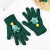 Children's Warm Split-Finger Knitted Gloves - Christmas Tree & Reindeer Design