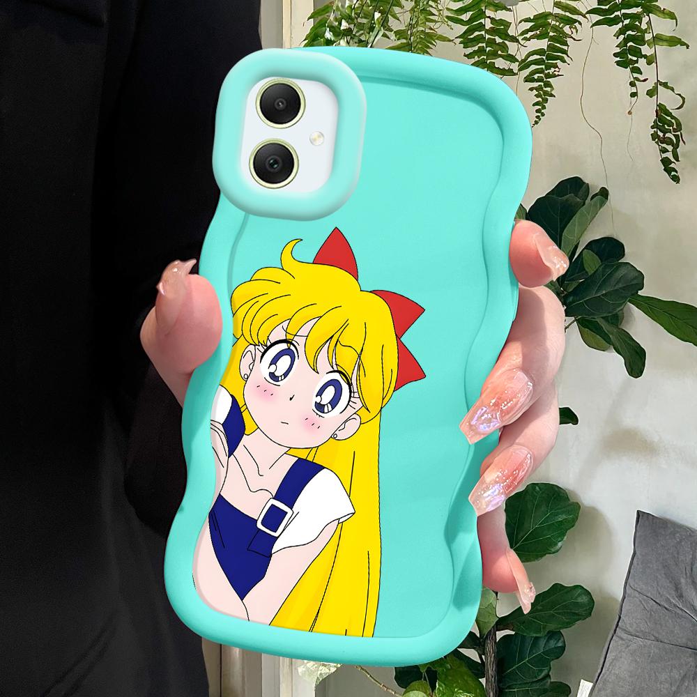 

Милый мультяшный мягкий чехол для телефона Samsung Galaxy A52 A73 A12 S24 Ultra 5G S23 S22 S21 S20 FE Wave Edge противоударный защитный резиновый чехол Samsung A10S синий