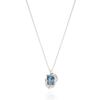 POPPI Silver Topaz Wave Necklace