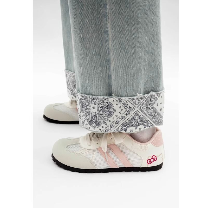 Pink German Training Board Shoes Female Ugly Cute Summer New Mesh Niche Versatile Forrest Gump Sports