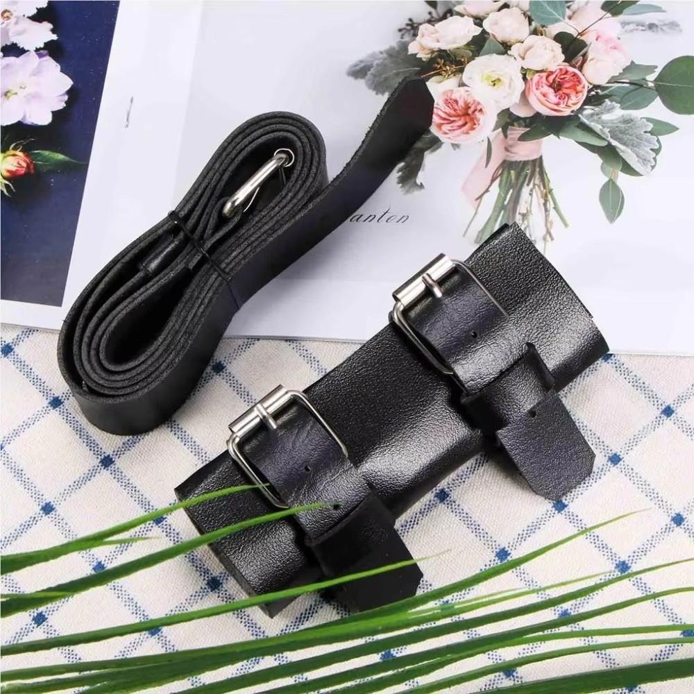 Buckled Loop Samurai Sword Belt Leather Cosplay Sword Waist Strap Costume Role Play