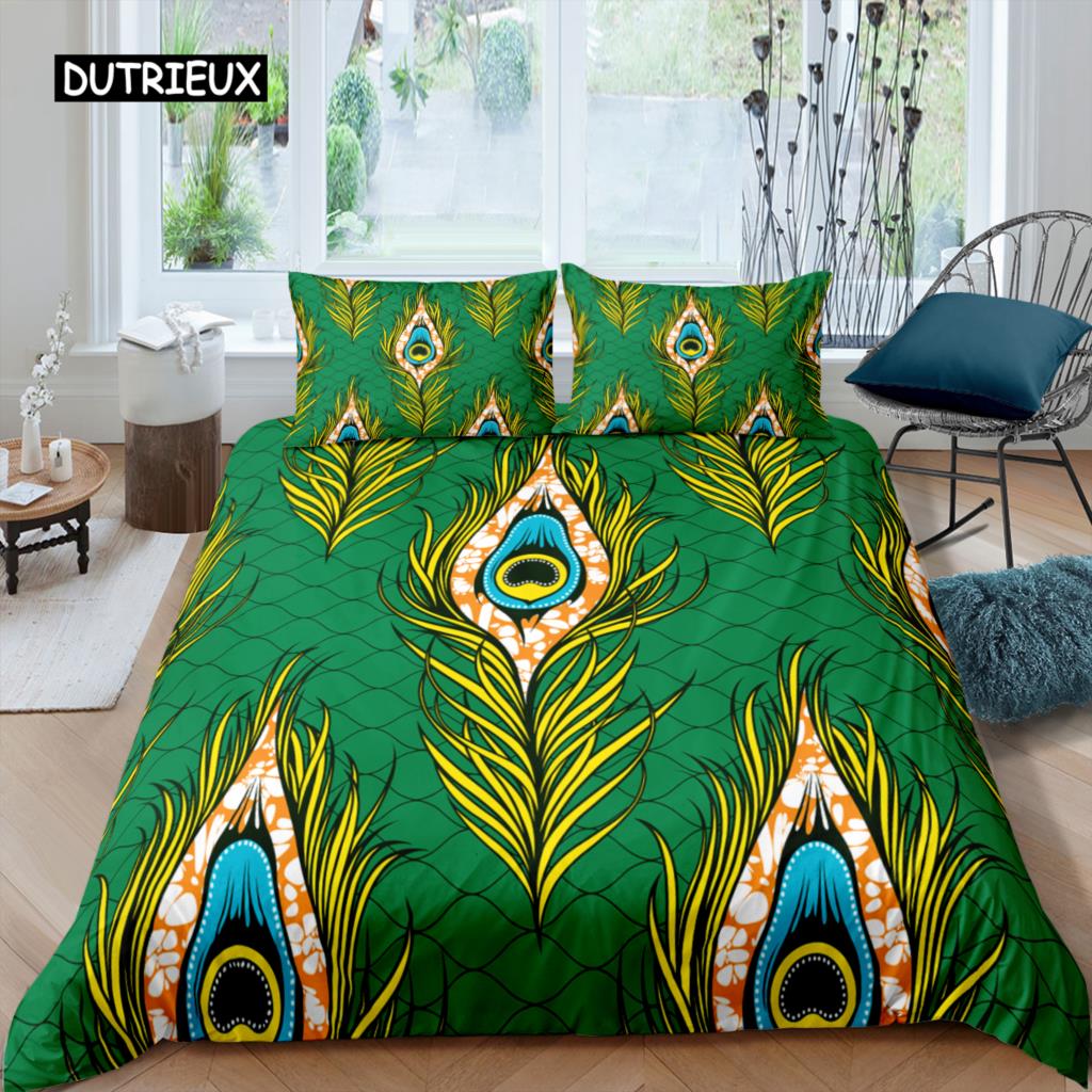 Exotic Geometric Duvet Cover Set Luxury Mandala Bedding Set Colorful Abstract Art Polyester Quilt Cover Queen Comforter Cover