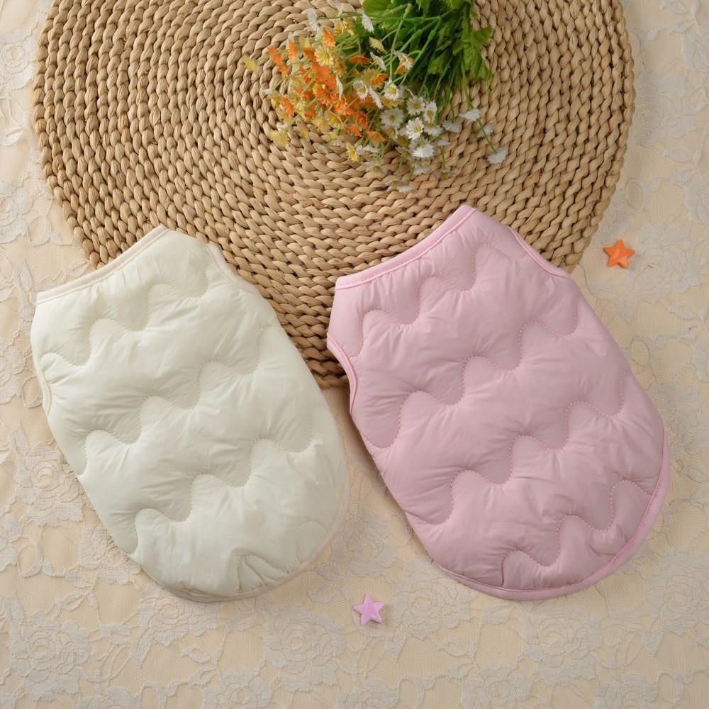 Breathable Liner Dog Down Jacket Round Neck Puppy Winter Cotton Coat Dog Clothes Daily Walking
