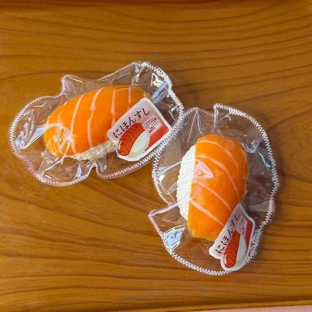 Slow Rebound Shrimp Sensory Fidget Handmade Silicone Squishy Toy Sushi Squeeze Toys  Students