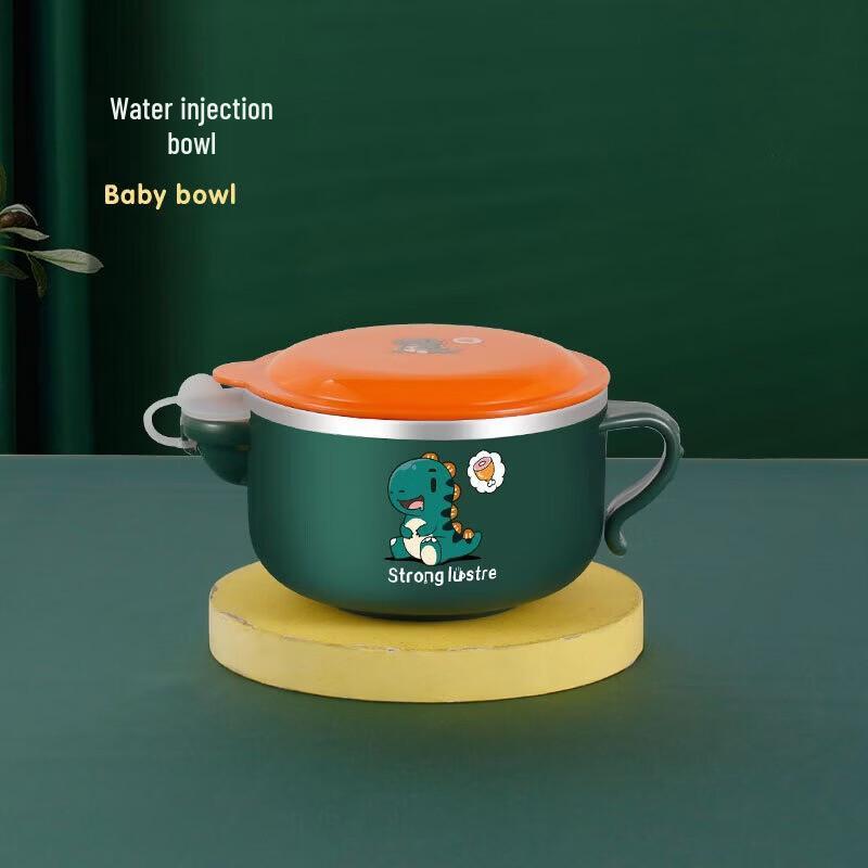 Wutuo Stainless Steel Insulated Baby Feeding Bowl Set with Lid