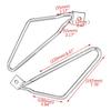 Motorcycle Accessories Saddlebag Brackets 1Pair Side Chrome/Black Steel For Harley Sportster 883 Iron XL883N Dyna Fat bob FXDF