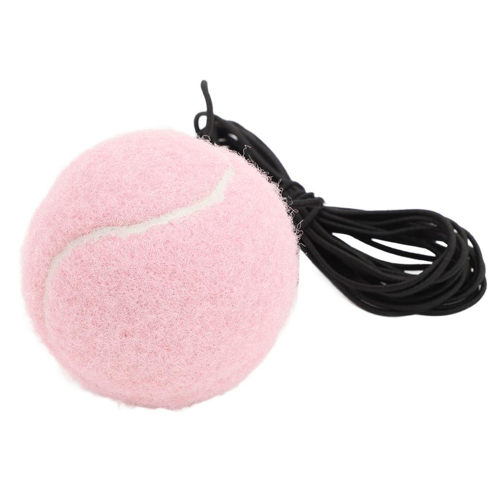Tennis Training Ball with String Tennis Trainer Balls Self Practice Training Sport Tool for Outdoor Activities Pink