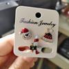 3pcs/set Christmas Tree Elk Snowman Alloy Brooch Fashionable Christmas Corsage Jewelry Accessory Party Festival Gift