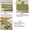 Silicone Ice Cube Tray Mold With Lid Shovel Storage Box One Click Ice Maker Dishwasher Safe Easy Clean Kitchen Bar Accessories