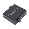 External USB Sound Card 16Bit 48KHz Playback USB to Sound Jack Sound Card Adapter with 3.5mm Jack for PC Laptop