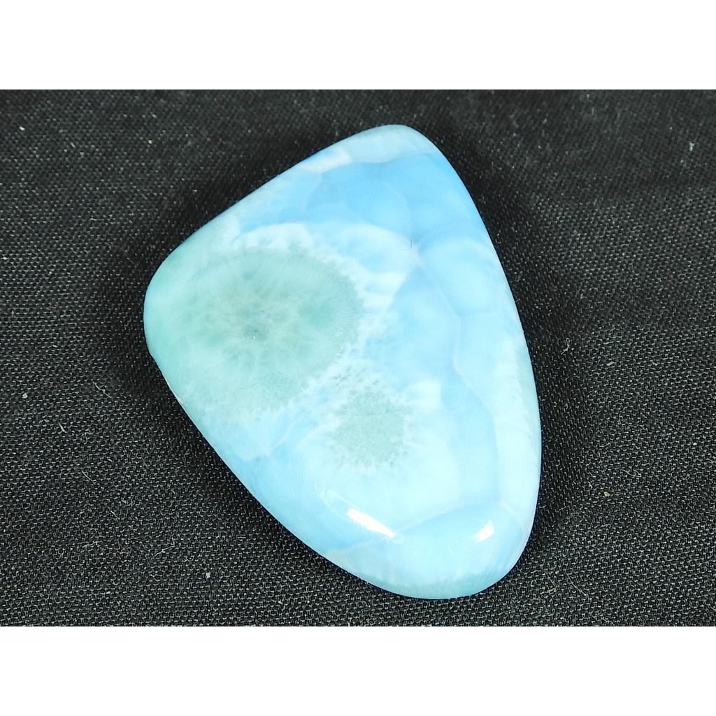 24X37X5MM Natural Blue Larimar Fancy Shape Cabochon Loose Gemstone 53Cts. LR-80