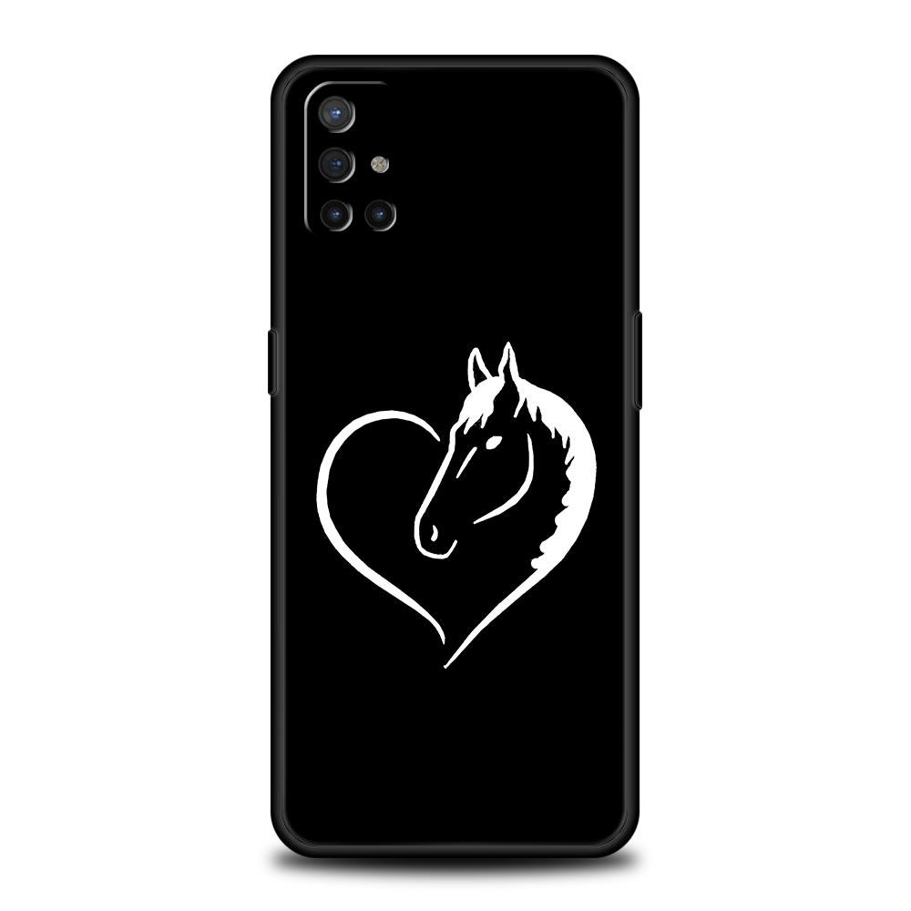 Phone Case For OnePlus 12 11 10 9 Pro 9T 12R 10R 9R 9RT 10T 8T 8 7 6T 7T Nord 2T CE 2 5G N200 N10 N100 Cover Animal Art Horse