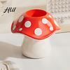 Durable Resin Pencil Holder Cute Mushroom Pen Holder, Desktop Organizer with Non-Slip Thick Stable Base, Non-toxic Desk Accessory for Modern
