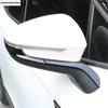 Side Door Rearview Mirror Strip Decoration Cover Trim For VW Volkswagen ID.4 ID4 ID6  - 2025 Black Carbon Fiber Accessories