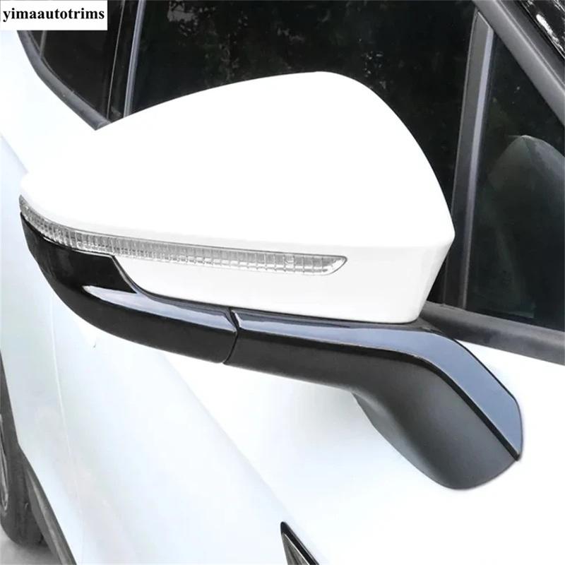 Side Door Rearview Mirror Strip Decoration Cover Trim For VW Volkswagen ID.4 ID4 ID6  - 2025 Black Carbon Fiber Accessories
