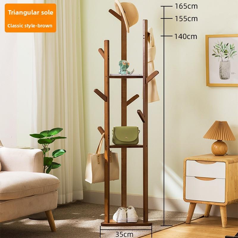 Simple coat rack Hanging hanger Floor to ceiling Living room Bedroom Children's hanger Creative clothes rack Hat rack