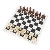 Chess Board Game Set   PU Lther Chess Board Wooden Chess Pieces Portable Chess Set with Storage Bag