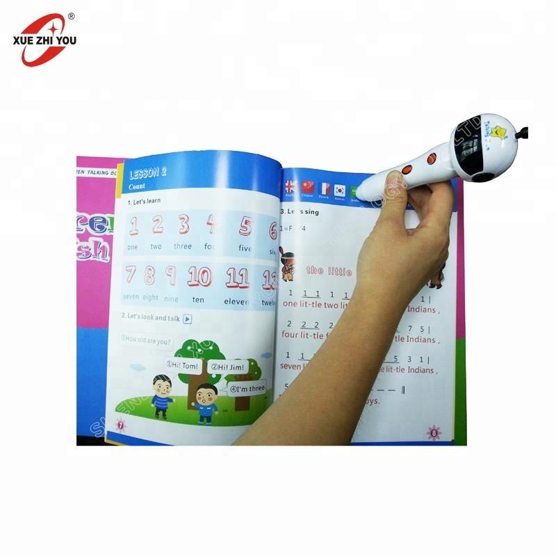 Giocattolo Educativo Intelligente Personalizzabile Penna Parlante per l'Apprendimento dell'Inglese e dello Spagnolo per Bambini Plastica ODM Penna Intelligente da Lettura