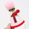 Cherry 1st Birthday Hat - Sweet One Birthday Party Decorations,Cherry Pink Glitter First Birthday Hat For Girls,Fruit Themed Cake Smash Party