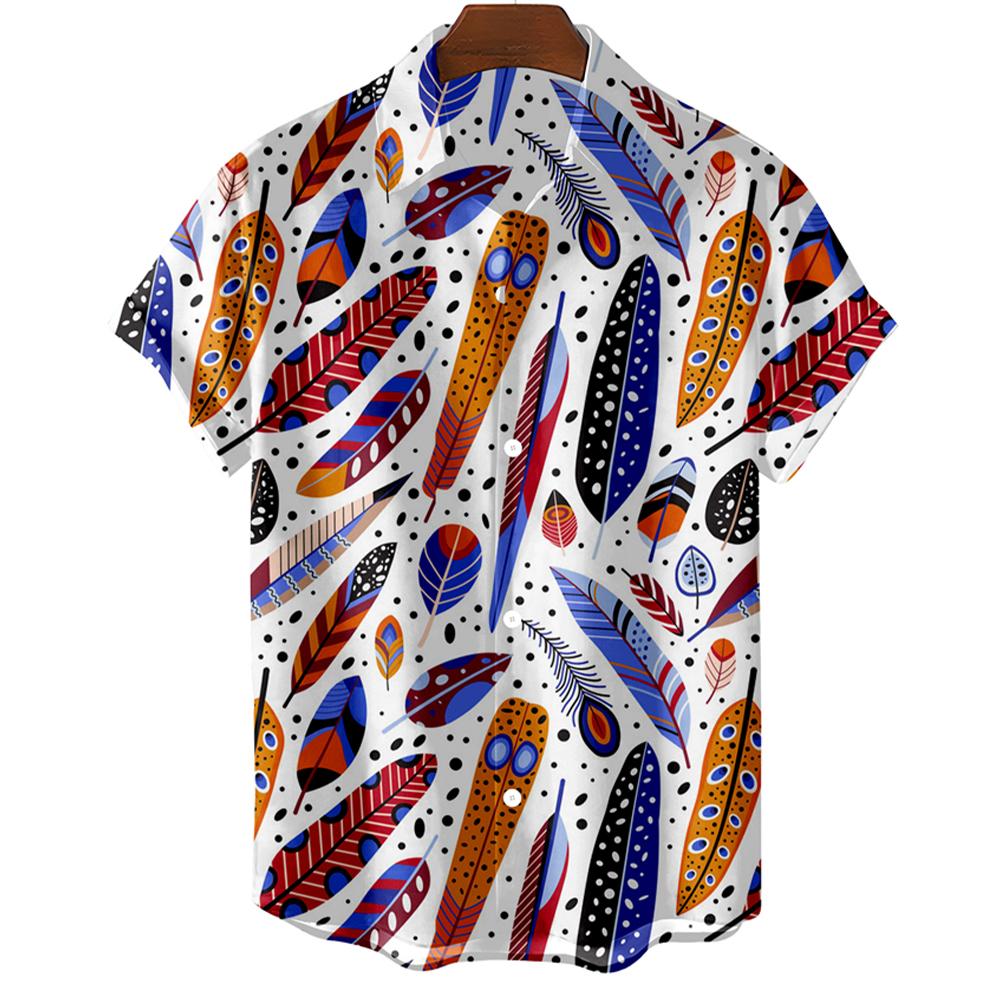 Mode Original Herrenhemd Hawaii Lässig Herren Slim Fit Kurzarm Oberteile Übergröße Einfach Federdruck Camisa MasculinaA