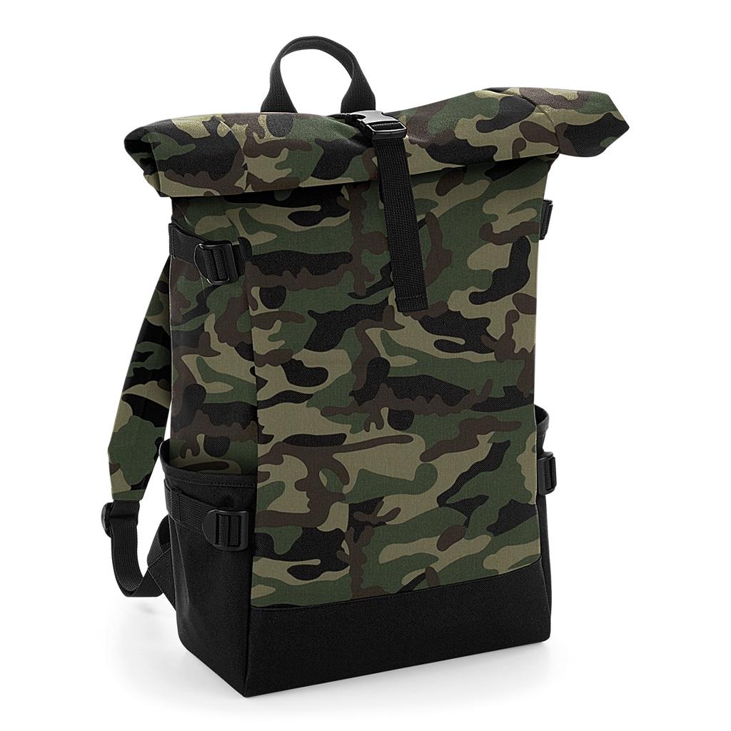BagBase Block Roll-Top Backpack