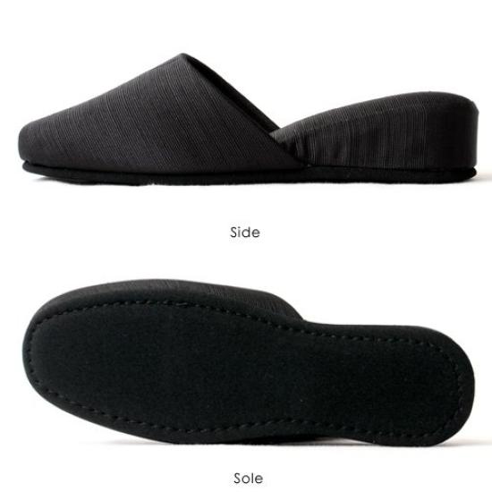 Made in entrance exam size portable slippers with 4cm perfect for conferences and entrance ceremonies size S navy Japan, slippers, 22cm-28cm, heel,