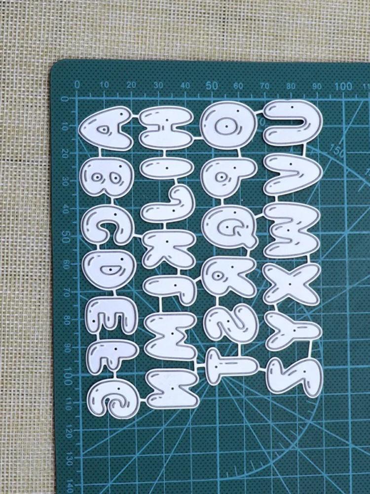 

Набор заглавных букв, металлические штампы для резки, скрапбукинг, серебристая углеродистая сталь, тиснение, высечка, трафарет, сделай сам, фотоальбом, изготовление карт