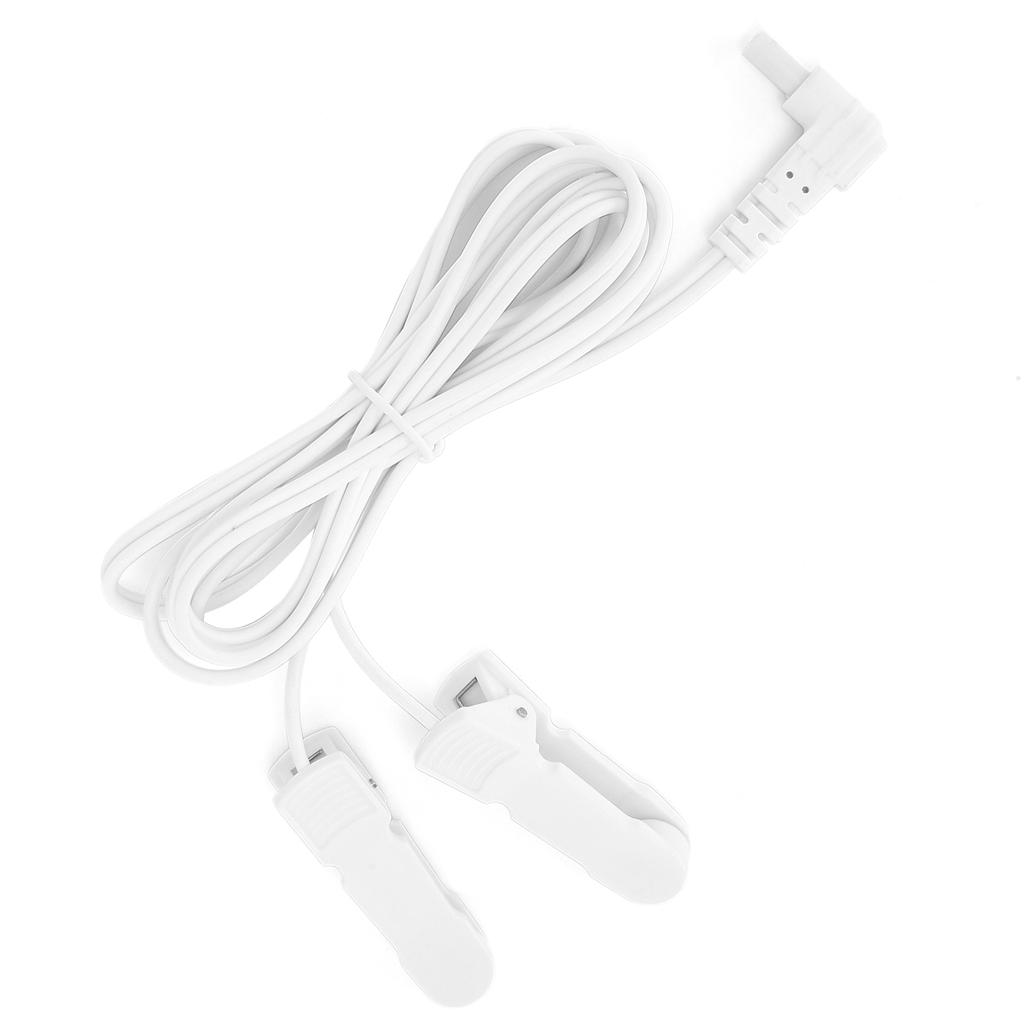 Cavo di collegamento per elettrodi TENS con clip auricolare da 2,35 mm per macchina per massaggio digitale