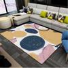 Golden Sun and Moon Carpet Entrance Door Floor Mat Abstract Geometric Optical Doormat Non-slip Floor Mat Living Room Decor Rug
