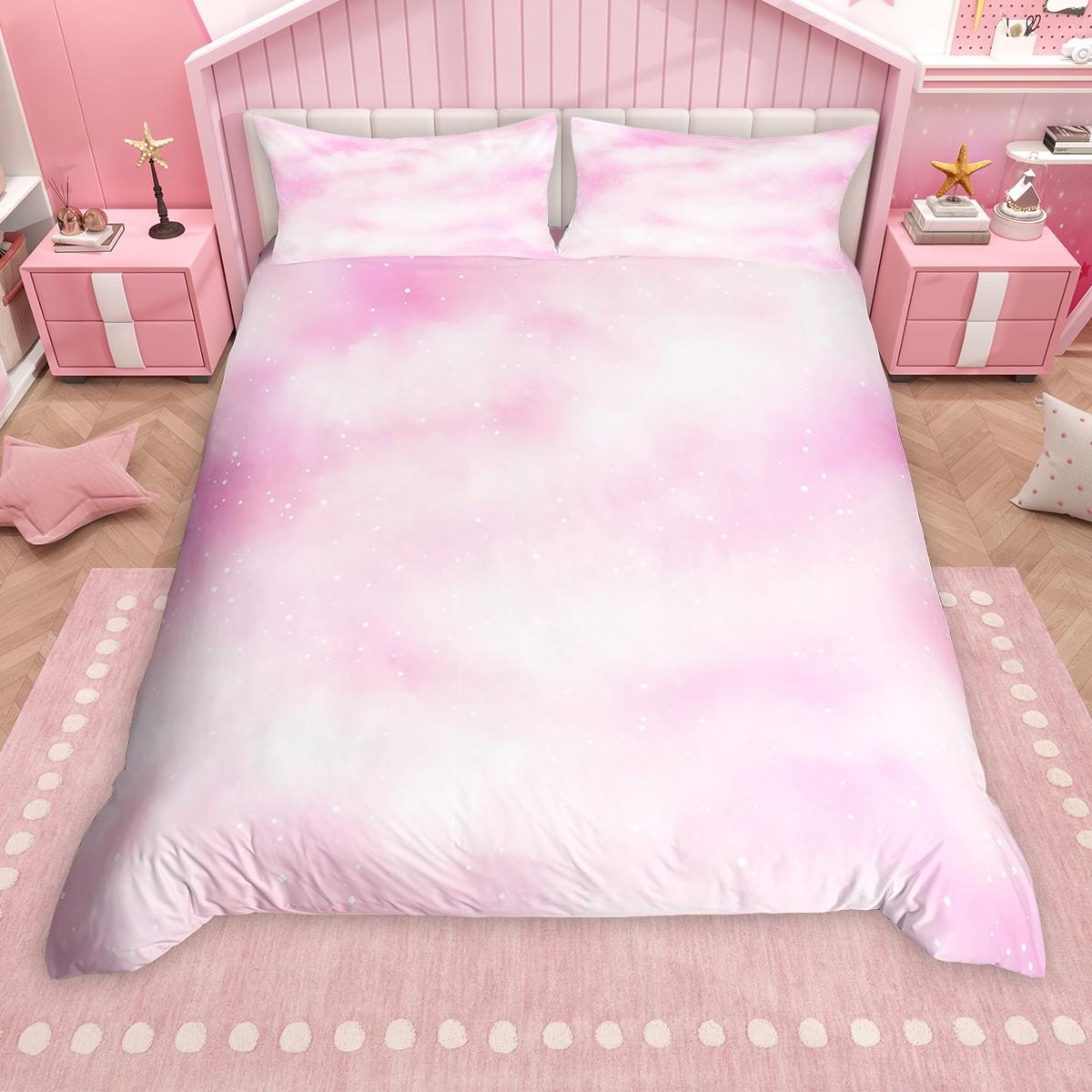 

Homewish Princess Castle Duvet Cover Set for Girls, Kawaii Elf Rainbow Quilt Cover Set, Cherry Heart Floral Bedding Set DE XS 100x135cm 2pcs&set